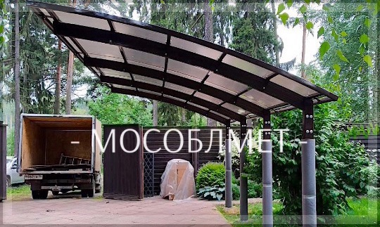 Консольный навес серии "КД"