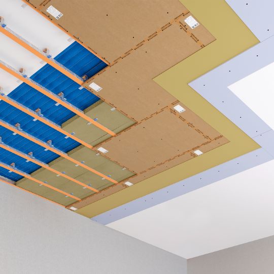 Каркасная система звукоизоляции потолка «Барклайн Барьер Плюс Мембрана 4К»