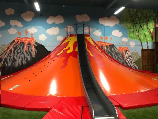 Indoor mountain slide