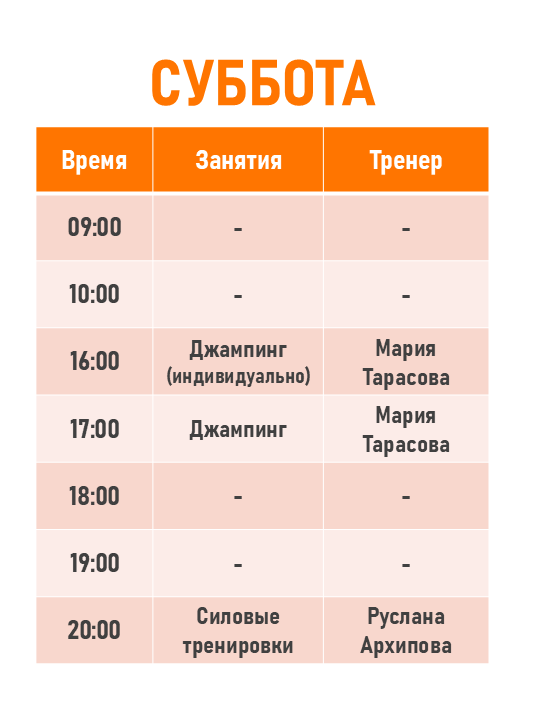 Занятия