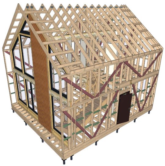 Проектирование и строительство деревянных домов под ключ в МО