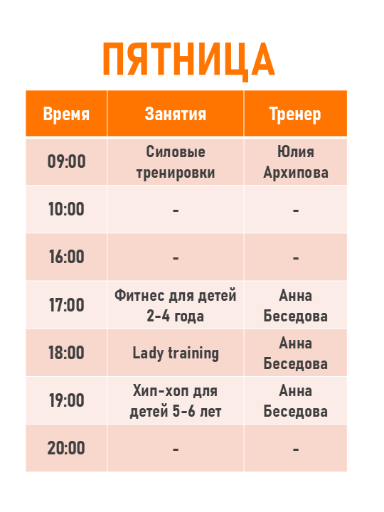 Занятия