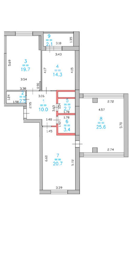 3 комнатная 106 м2 Лысогорская Нижегородский район
