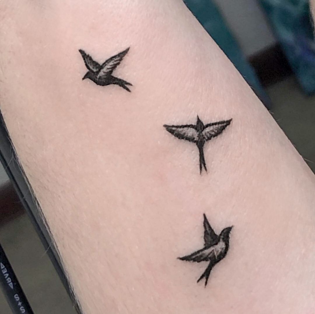 мини-тату  постановка руки