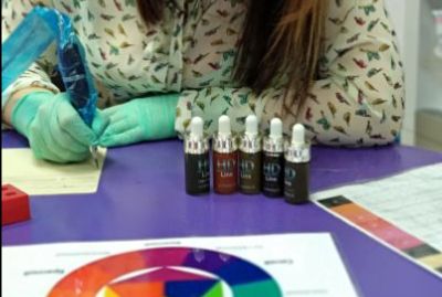 отработка техники перманентного макияжа на бумаге