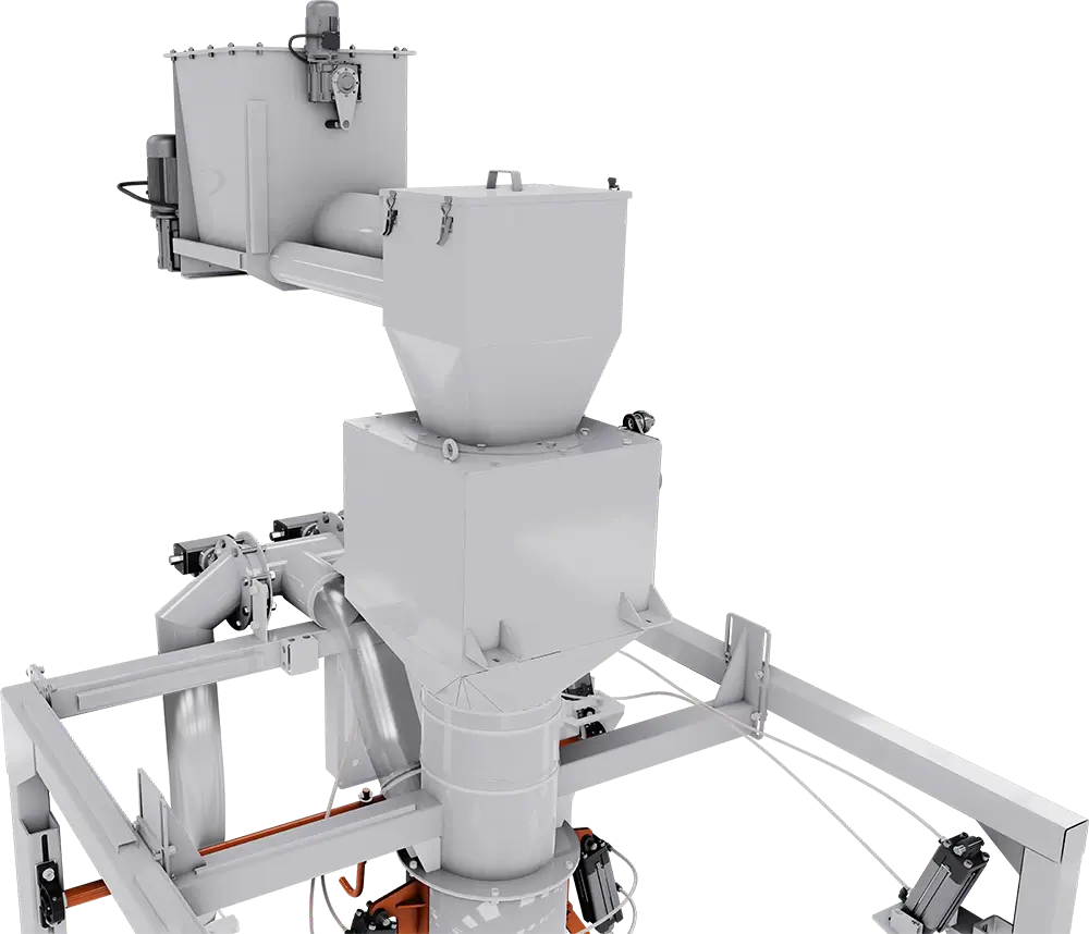 Шнековая подача в оборудование фасовки в биг бэг
