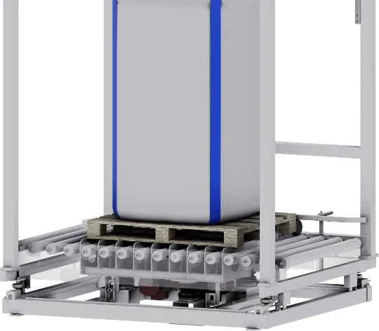 Механизм уплотнения продукции при фасовке МКР