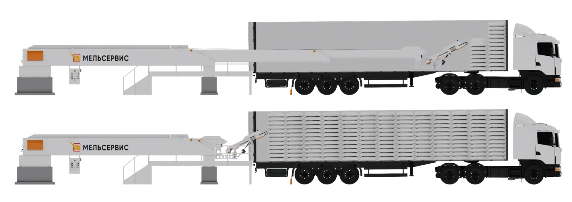 Мешкопогрузчик в автомобили (фуры), контейнеры
