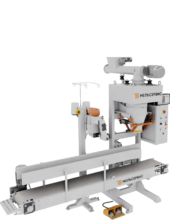 оборудование фасовки в мешки для хорошо сыпучих продуктов 5-10 кг