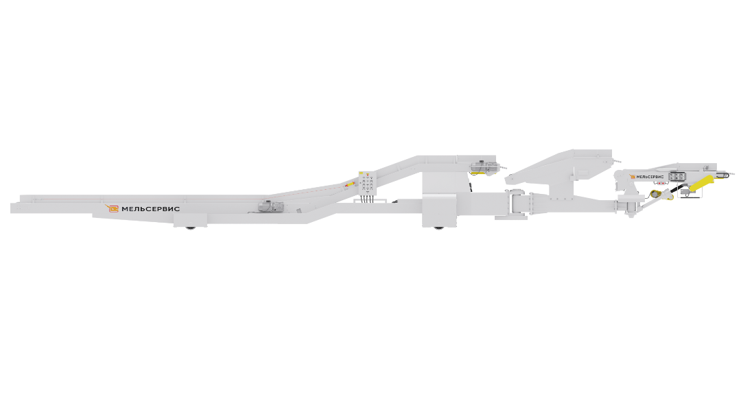 Comprehensive bag stacking system for railcars KMPV-16M