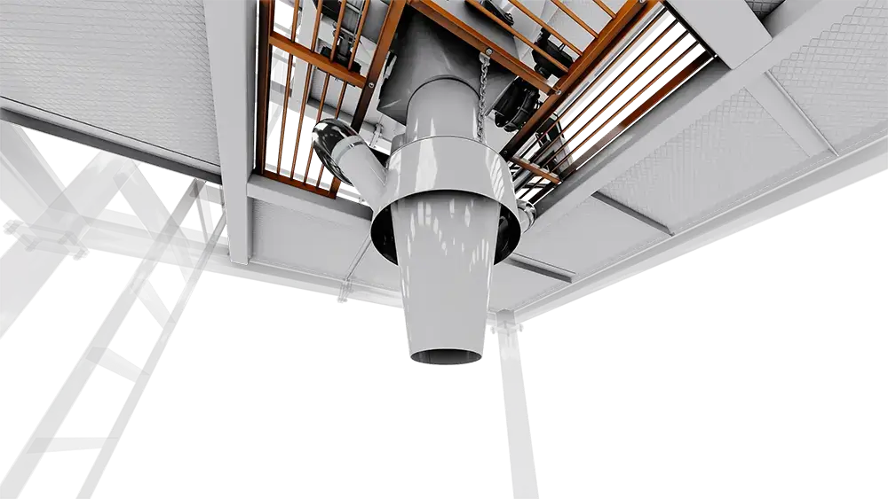 Горловина оборудования фасовки биг бэга