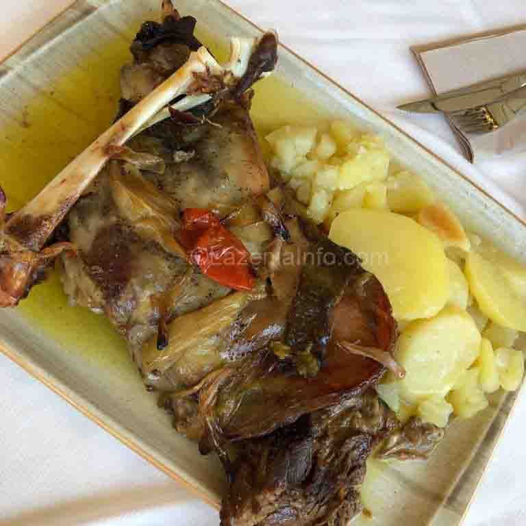 Andalusian cuisine - goat meat with potatoes