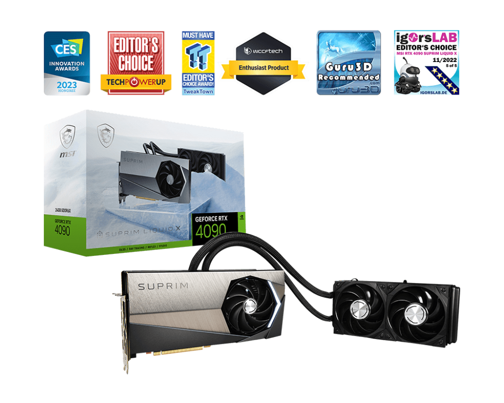 MSI GeForce RTX 4090 SUPRIM LIQUID X 24G