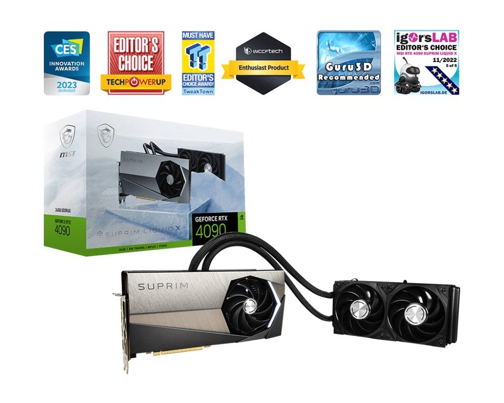 MSI GeForce RTX 4090 SUPRIM LIQUID X 24G - 1