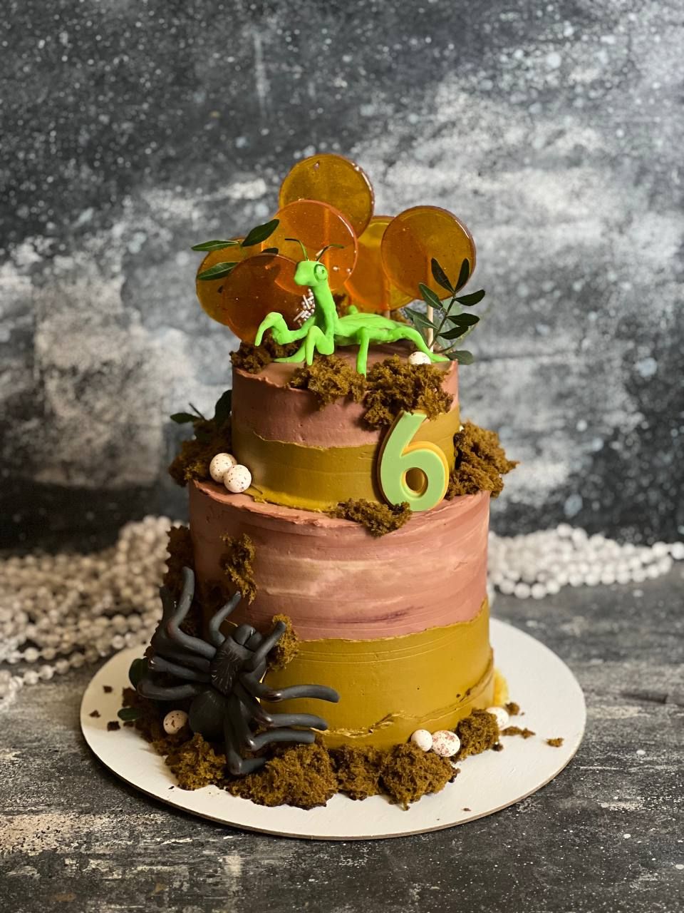 Детский торт на День рождения для мальчика на 6 лет - Мишка 2кг