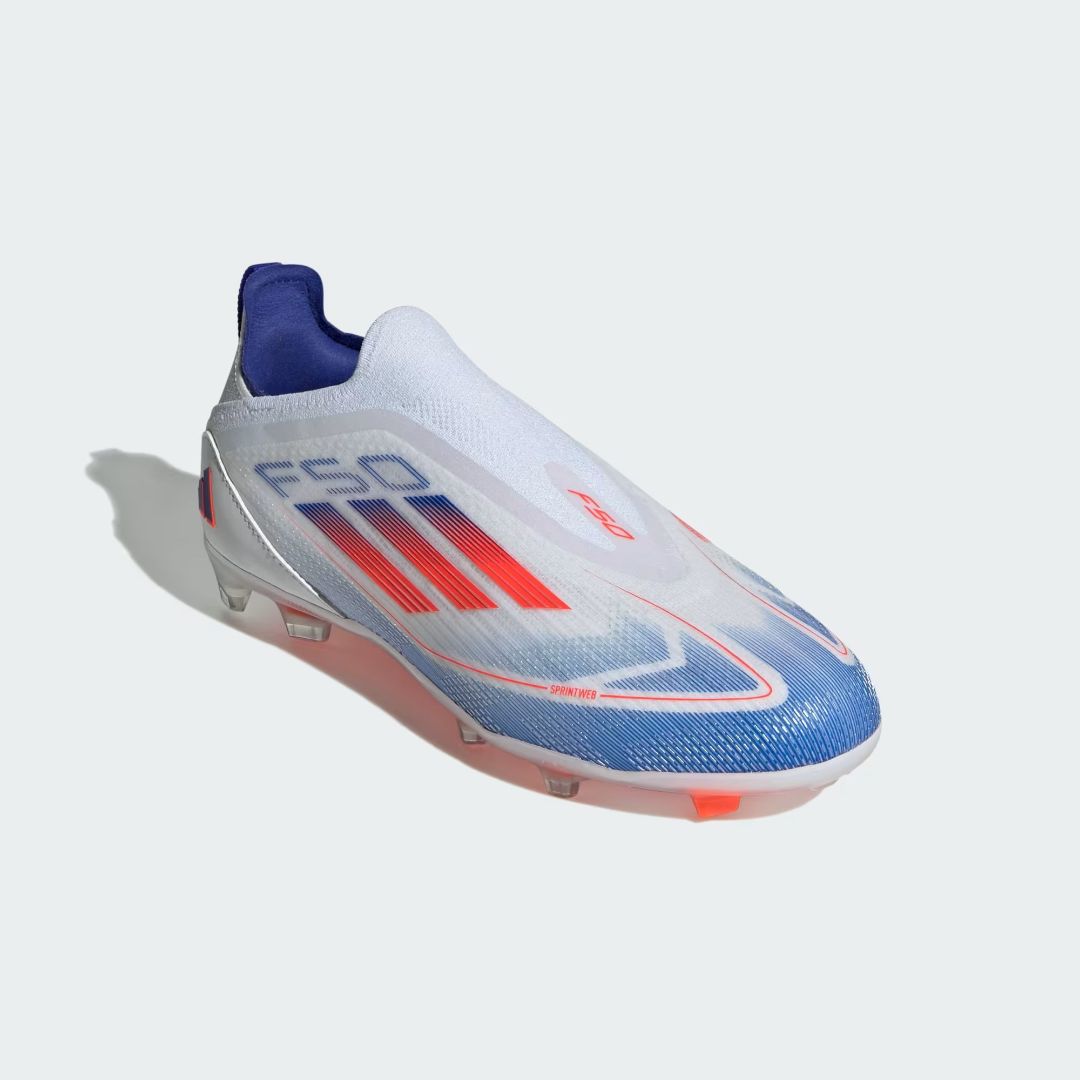 Детские бутсы Adidas F50 PRO LACELESS FIRM GROUND BOOTS KIDS White IF1357 UK 10k