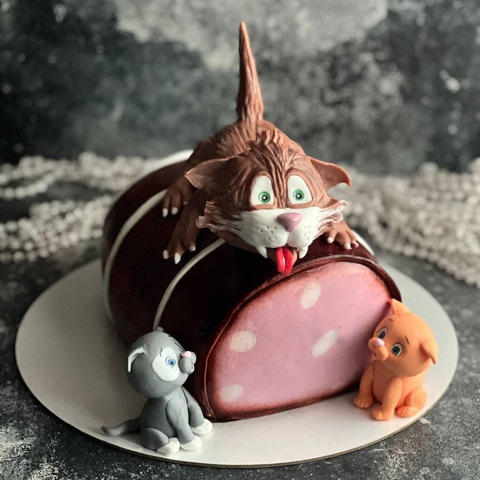 Детский 3D Арт торт на День рождения для Девочки 3 кг