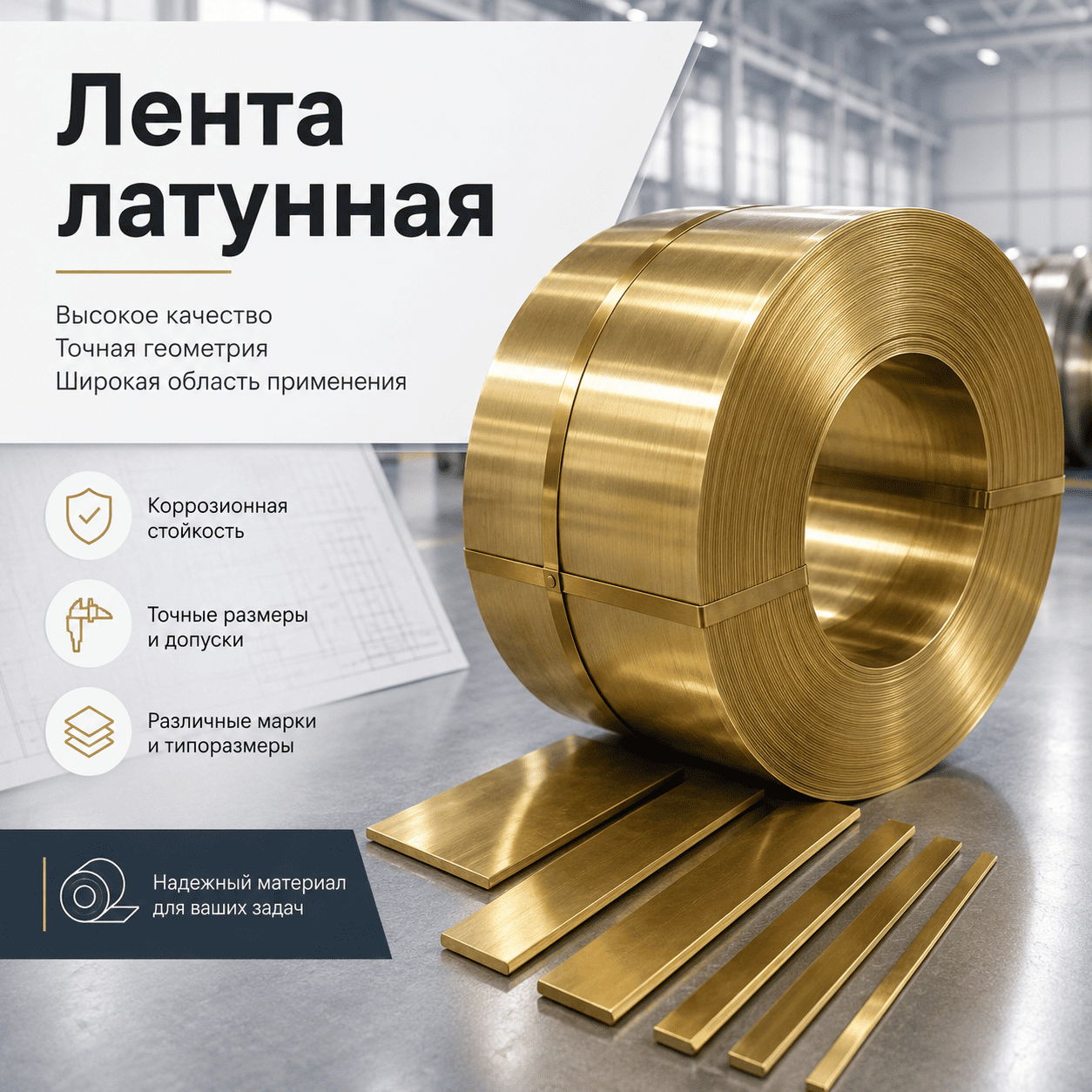 Лента латунная