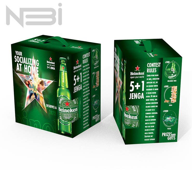 Подарочная упаковка на 9 банок Heineken по 500мл. Креативное агентство НБИ.