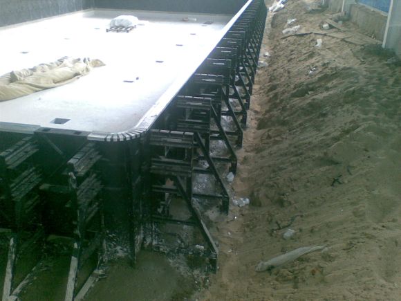 строительство панельного бассейна procopi