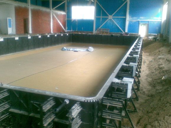 строительство панельного бассейна procopi