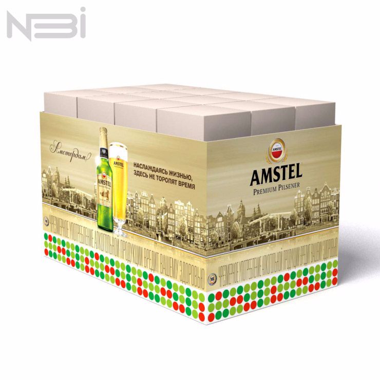 Дизайн и изготовление паллеты для бренда amstel posm нби посм