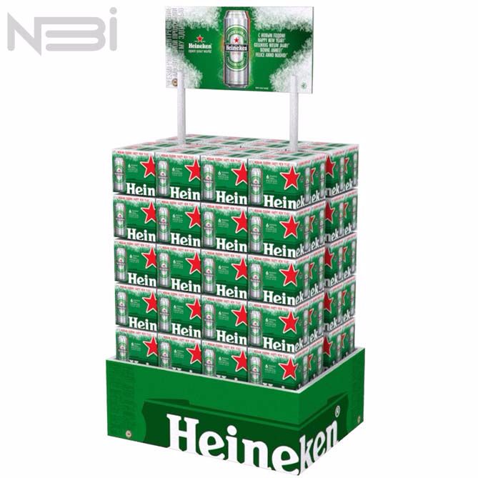 Паллетная конструкция Heineken - разработка и изготовление, нби пос материалы