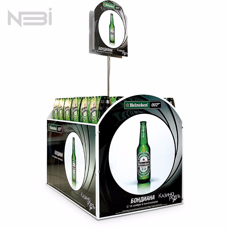 Разработка и дизайн паллетного дисплея Heineken креативное агентство НБИ 