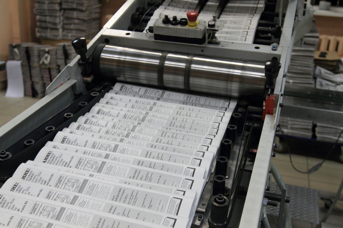 Газетный печатный станок
