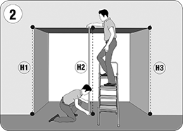 Замер высоты проема