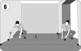 Замер длины помещения