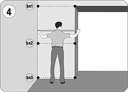 Замер левого пристенка