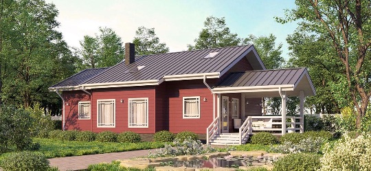 Двухэтажный финский дом