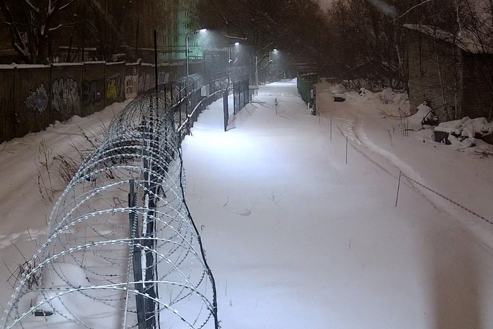 Освещения участка периметра светильниками ДИВИЯ-С