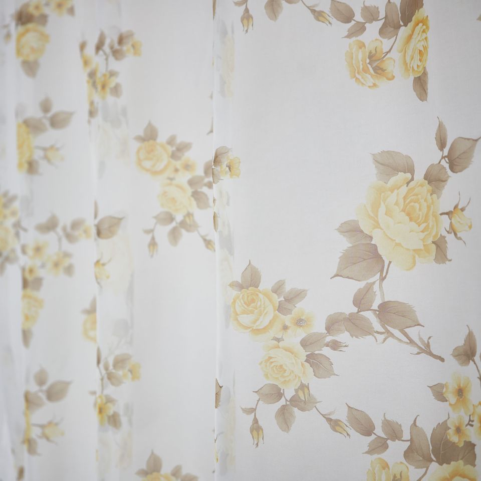 Вуаль-печать: кустовая роза