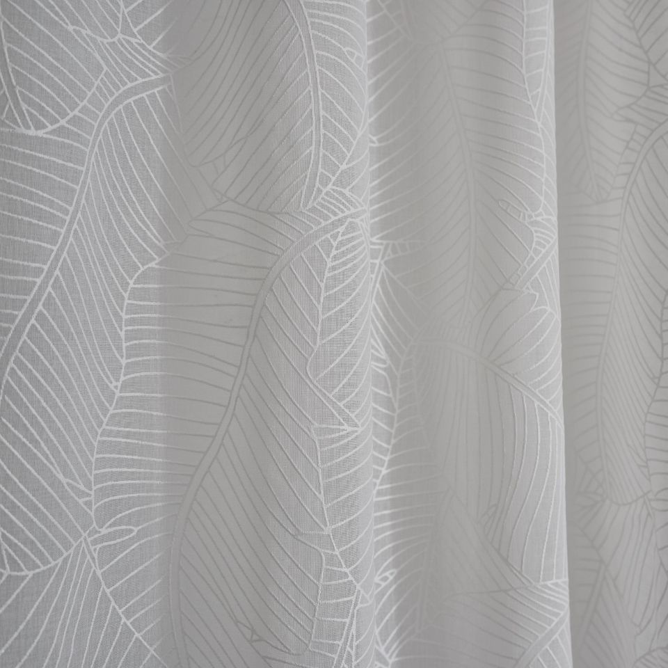 Тюль лен с резиновым рисунком