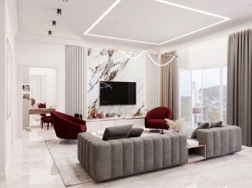 Компактная кухня с островом — барной стойкой 4