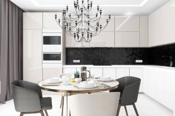 Крупногабаритная кухня-гостиная