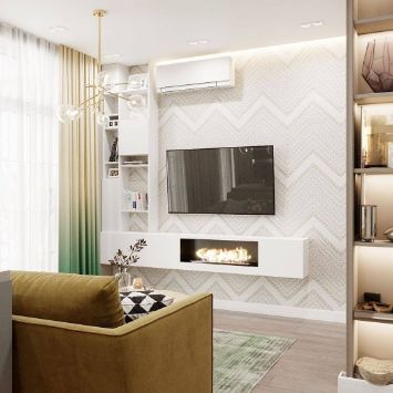 Кухня-гостиная с островом 2