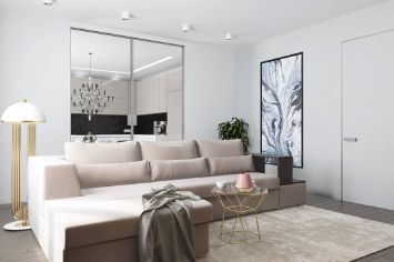 Крупногабаритная кухня-гостиная 6