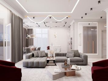 Компактная кухня с островом — барной стойкой 5