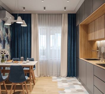 Кухня пластик углового типа