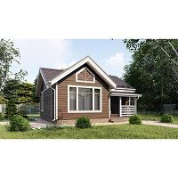 Каркасный дом под ключ недорого Лазурный-2