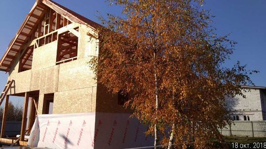 Обшивка каркаса дома ОСП плитами