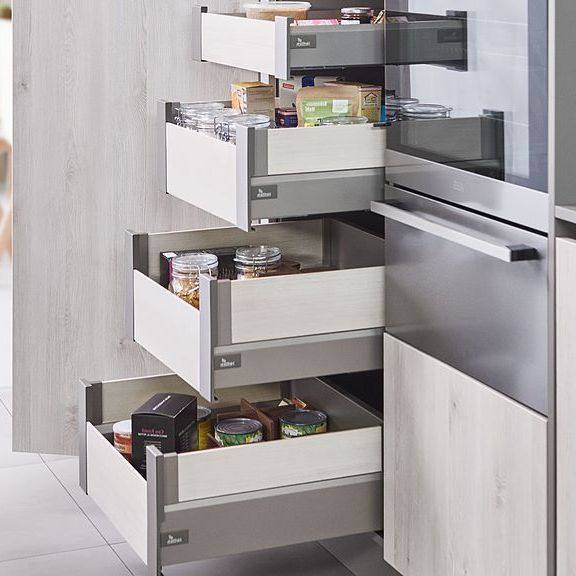 Современные механизмы выдвижения для кухни люкс класса
