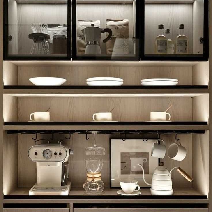 подсветка внутреннего пространства  кухни класса люкс и премиум