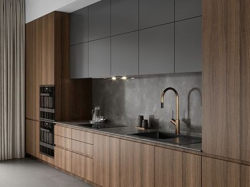 Крутая кухня из качественных дорогих премиальных материалов