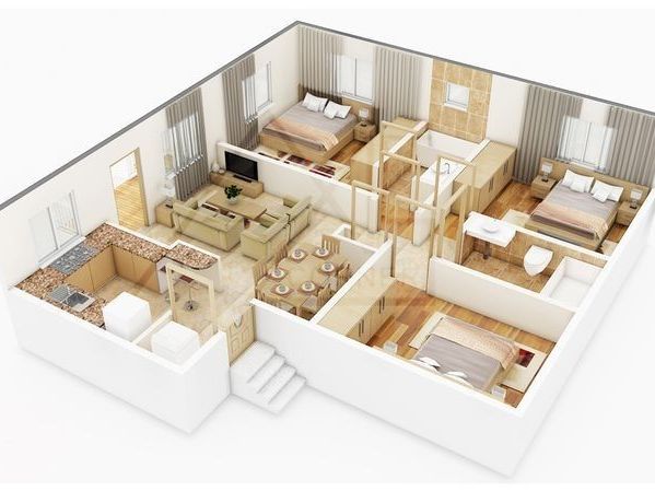 план расстановки мебели в дизайн проекте