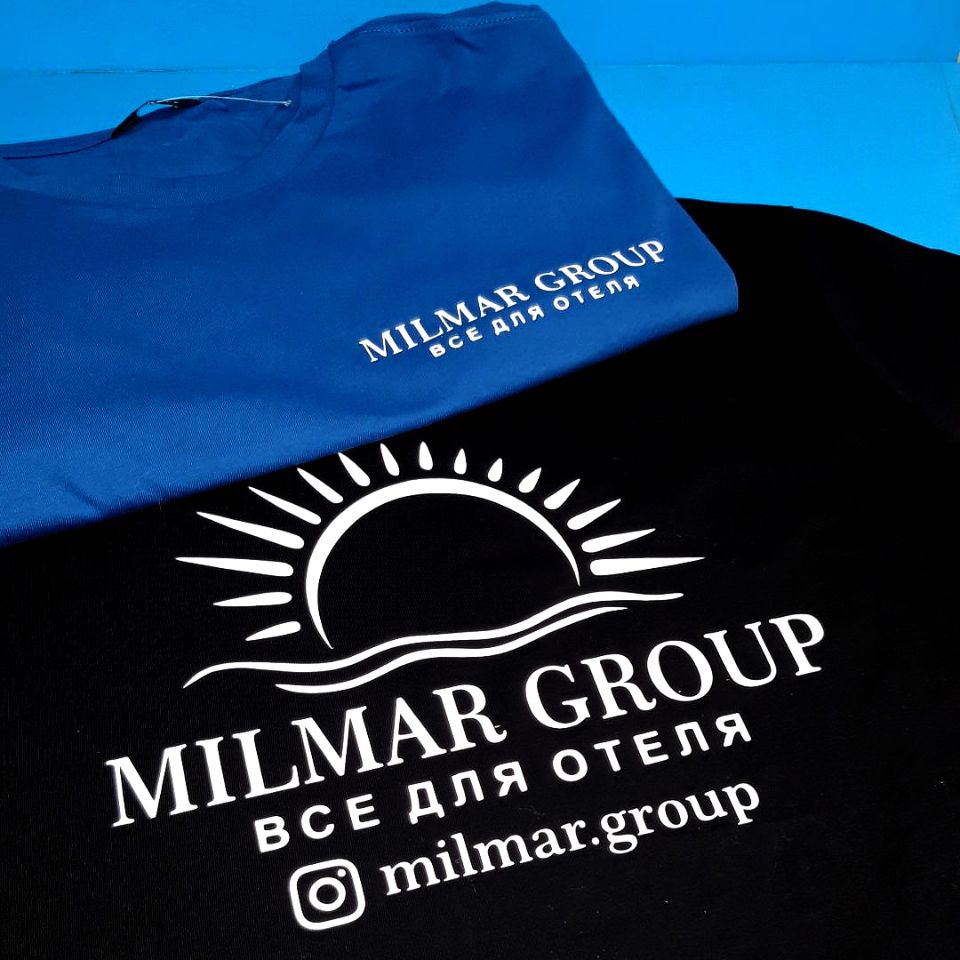 Печать лого на футболках в краснодаре