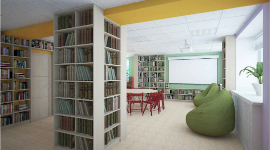 Оснащение модельной библиотеки в с.Ново-Талицы